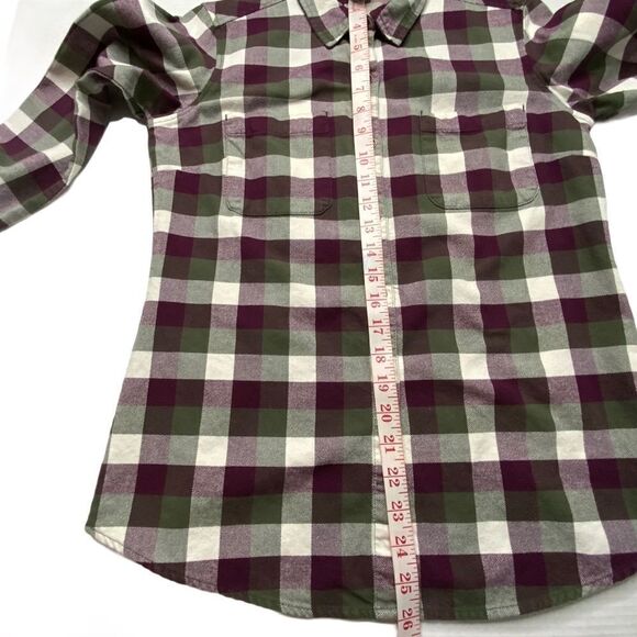 ROYAL ROBBINS Plaid Flannel Organic Cotton Button Down Shirt Sz S - Picture 6 of 11